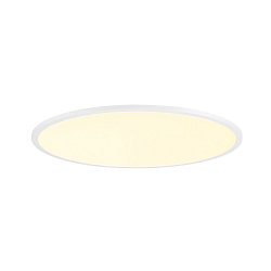 ceiling luminaire PANEL 60 round, suitable for VDU workstation IP20, white, lacquered dimmable