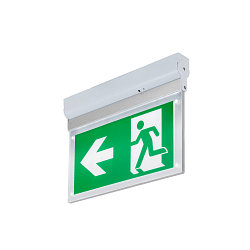 wall and ceiling luminaire P-LIGHT square IP20, transparent, white, lacquered 