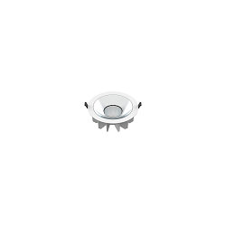 ceiling recessed luminaire DOWNLIGHT P 230 DALI rigid, DALI controllable, impact resistant, wired through IP54, white dimmable