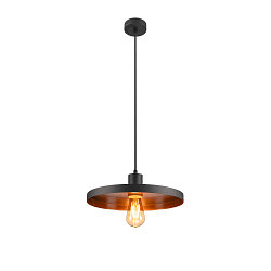 pendant luminaire LALU� SET PLATE 33 E27 IP20, black dimmable