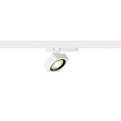 3-phase spot  EURO CUBE 2 M square, swivelling, suitable for VDU workstation IP20, black, white dimmable