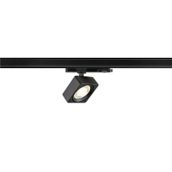 3-phase spot  EURO CUBE 2 M square, swivelling, suitable for VDU workstation IP20, black dimmable