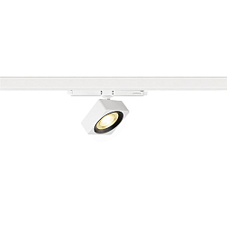 3-phase spot  EURO CUBE 2 M square, swivelling, suitable for VDU workstation IP20, black, white dimmable