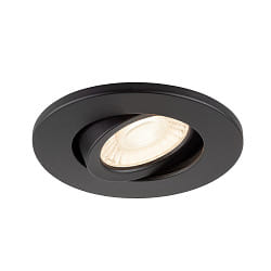 ceiling recessed luminaire UNIVERSAL DOWNLIGHT MOVE swivelling, with cover IP20, black dimmable