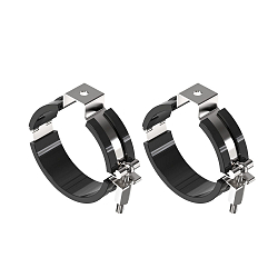 mounting accessories TUBULAR P 2 pcs., black, silver