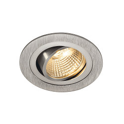 LED Downlight Set NEW TRIA DL ROUND Recessed luminaire, 6W, 38�, 2700K, incl. driver, clip springs, white