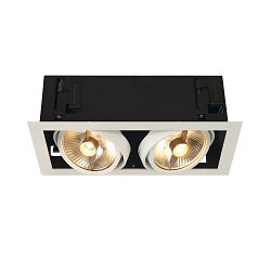 Ceiling recessed spot KADUX 2 ES111 Downlight, 2xGU10, 230V, white
