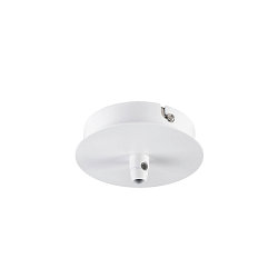 Ceiling canopy FITU 1, round, incl. strain relief, white