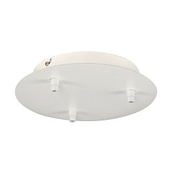 Ceiling canopy FITU 3, round, incl. strain relief, white