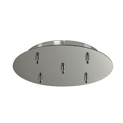 Ceiling canopy FITU 5, round, incl. strain relief, chrome