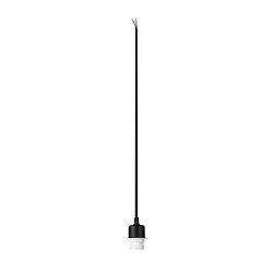 Pendant luminaire FENDA E27 Pendant cable with open cable, canopy excl., shade excl., black