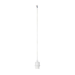 Pendant luminaire FENDA E27 Pendant cable with open cable, canopy excl., shade excl., white