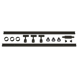 1 Phase-High voltage-Set incl. 3x PURI Spot and 3x LED GU10 lamps/bulbs and accessory, white