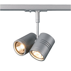 Spot BIMA 2 GU10 50W incl. 1-Phasen adaptor, silver grey