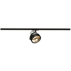 Spot KALU TRACK QPAR111 Lamphead , GU10, max. 75W, incl. 1-Phase adaptor, black