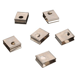 EUTRAC Spring clip for 3Phase High voltage Recessed track set of 6 pcs., white