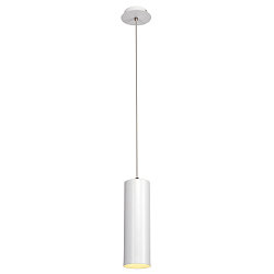 Pendant luminaire ENOLA, � 10cm / L 32cm, E27 A60 max. 60W, aluminium, white