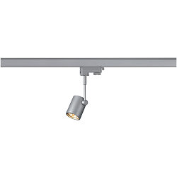 Spot BIMA 1 GU10 50W, incl. 3-Phase adapter, silver grey