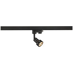 Spotlight PURI Lampenkopf, GU10, max. 50W, incl. 3-Phase adapter, black