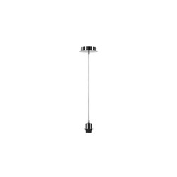 Pendant luminaire FENDA E27 Pendant rod, shade excl., chrome