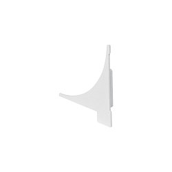 GLENOS Endcaps for Shelf Profile, 2 itmes (je 1x right and left), white matt