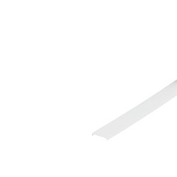 GLENOS Acrylic cover, flat, for Profi-Profile 2609-100, white, 1m