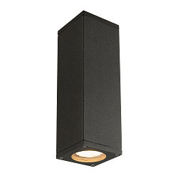 Wall luminaire THEO WALL OUT, 2xGU10, square, anthracite