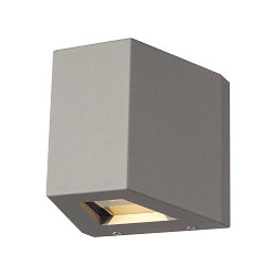 LED Outdoor luminaire OUT BEAM LED Wall luminaire, double beam, 3000K, IP44, silver grey