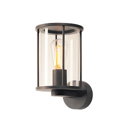 Outdoor luminaire PHOTONIA Wall luminaire, E27, IP55, anthracite, glass clear