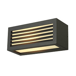 Wall luminaire BOX-L E27, square, E27, max. 18W,, white