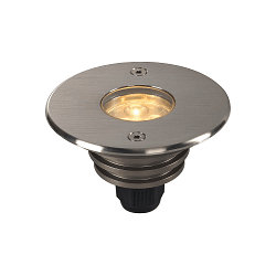 LED Floor recessed luminaire DASAR LED LV Outdoor luminaire, round, stainless steel 316, 40�, 6W, PowerLED, 3000K, IP67