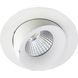 recessed luminaire VELIA LARGE TILT IP44, white matt dimmable 13W 850lm 1800|3000K