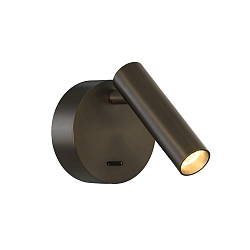 wall luminaire ATRIA 16/3925 with switch, adjustable IP20, bronze