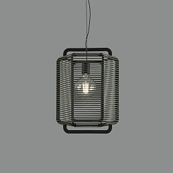 pendant luminaire CORDA 45 E27 IP20, green 