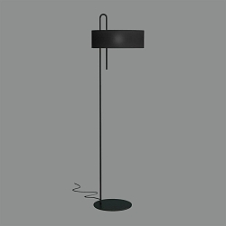 Floor lamp CLIP 8178, 150cm, / � 40cm, E27 max. 20W, with fabric shade, black