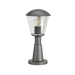 Pedestal luminaire Type No. 0554, IP54 IK08, height 40.5cm, E27 QA55 max. 57W, alu plastic, impact resistant, anthracite