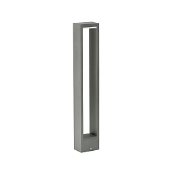 LED Path light Type No. 2242, IP54, flat light distributor, height 90cm, 10W 3000K 480lm, cast alu opal, dimmable, anthracite