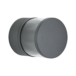 LED Outdoor Wall spot Type No. 2315 - 2-sided, IP44, � 10cm, 230V AC/DC, 6W 3000K 660lm, 2x adjustable +/- 60�, anthracite