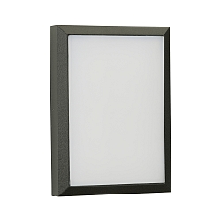 Outdoor LED Wall and Ceiling luminaire Type No. 6403, IP54 IK08, 26 x 19cm, 16W 3000K 1600lm, dimmable, anthracite