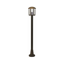 Path light Country style Vintage Type No. 4139, E27, IP44, 116cm, E27 QA55 57W, cast alu / Acrylic glass clear, brown brass