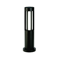 Outdoor Pedestal luminaire Type No. 0507, IP44, height 50cm, E27 max. 20W (LED), cast alu / opal glass, black matt