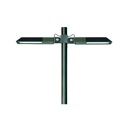 LED Vario III Mast light 0844 - optic floodlight, 2 flames, IP65, 113.2W 3000K 7600lm, tiltable +/- 45�, black