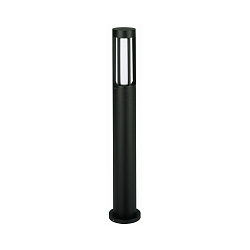 Bollard light Type No. 2043, IP44, height 90cm, E27 max. 20W (LED), cast alu / opal glass, black matt
