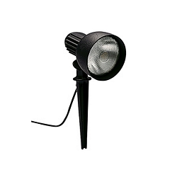 Ground spike spot Type No. 2123, IP54, E27 PAR38, max.120W, rotatable and pivotable, incl. 250cm connector cable, black matt