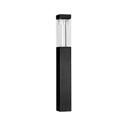 bollard lamp TYPE NO 662288 asymmetrical IP54, black, transparent