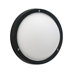outdoor wall luminaire TYPE NO 6328 IP44, opal, black dimmable