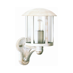Outdoor Wall luminaire Country style Vintage Type No. 1834, standing with bracket, IP23, E27 QA55 max. 57W, white-gold