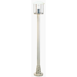 Path light Country style Vintage Type No. 4139, E27, IP44, height 116cm, E27 QA55 57W, cast alu / acrylic glass, white-gold