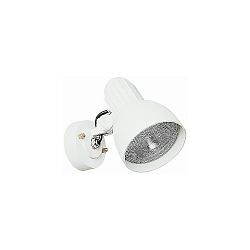 Outdoor Wall spot Type No. 2122, IP54, E27 PAR38, max. 120W, rotatable and swiveling, incl. 250cm connector cable, white