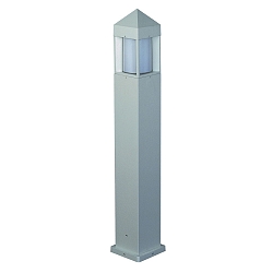 Bollard light Type No. 2241, IP44, height 90cm, E27 QA55 max. 57W, cast alu / opal glass cylinder, white matt